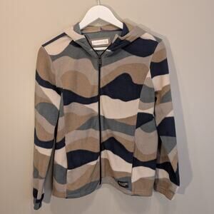 Abercrombie & Fitch Kids Fleece Hooded Jacket Light Layer Travel - Size 11/12